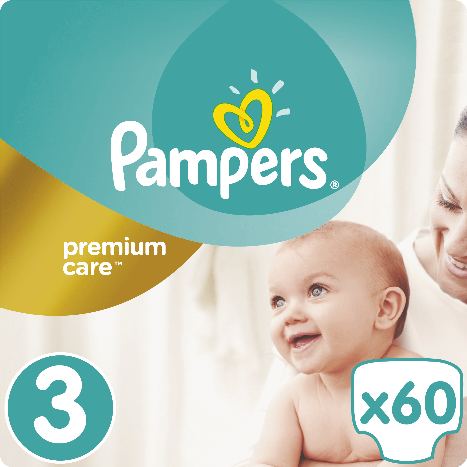 Pampers Premium Care No3 (5-9kg) 60 πάνες