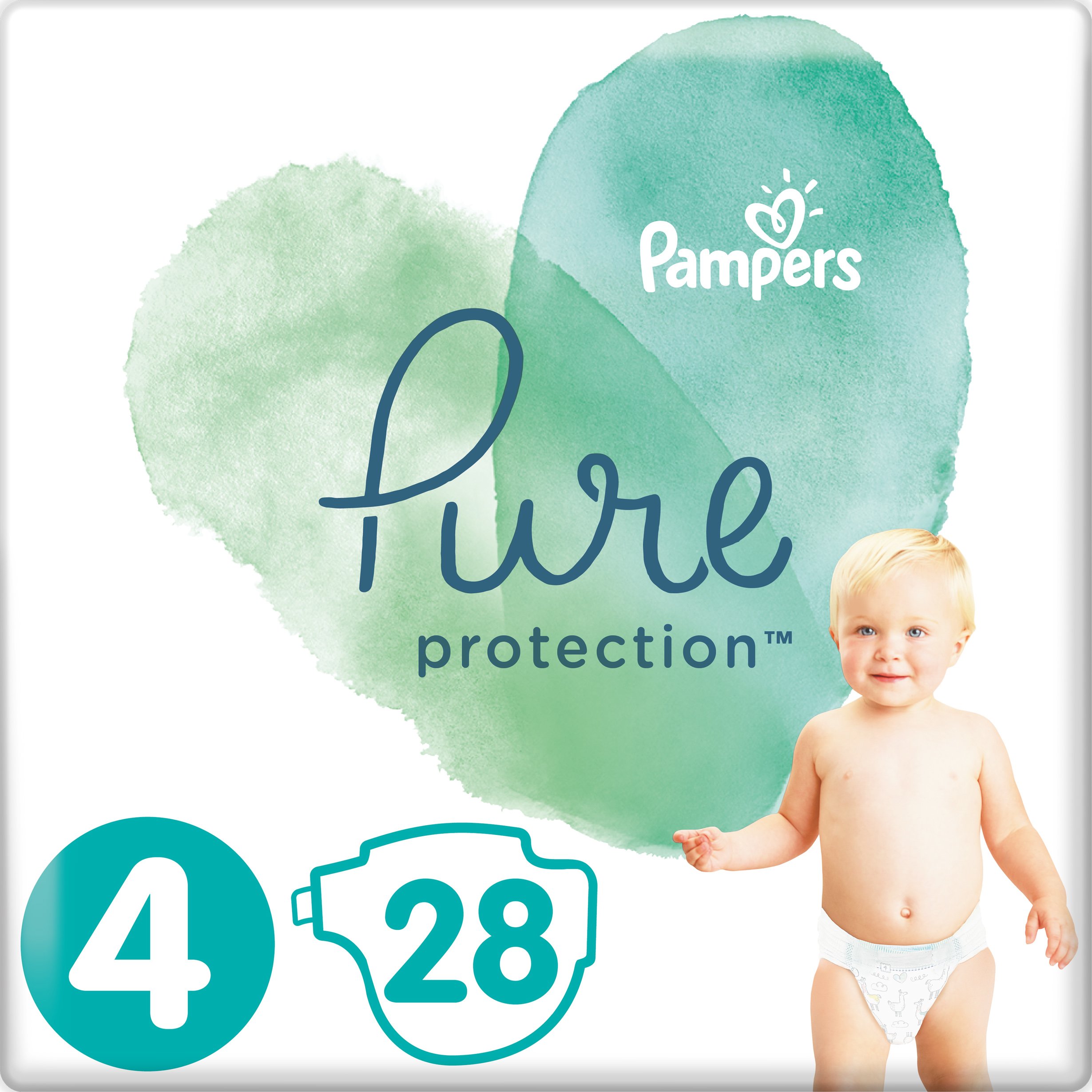 Pampers Pure Protection No4 (9-14kg) 28 πάνες