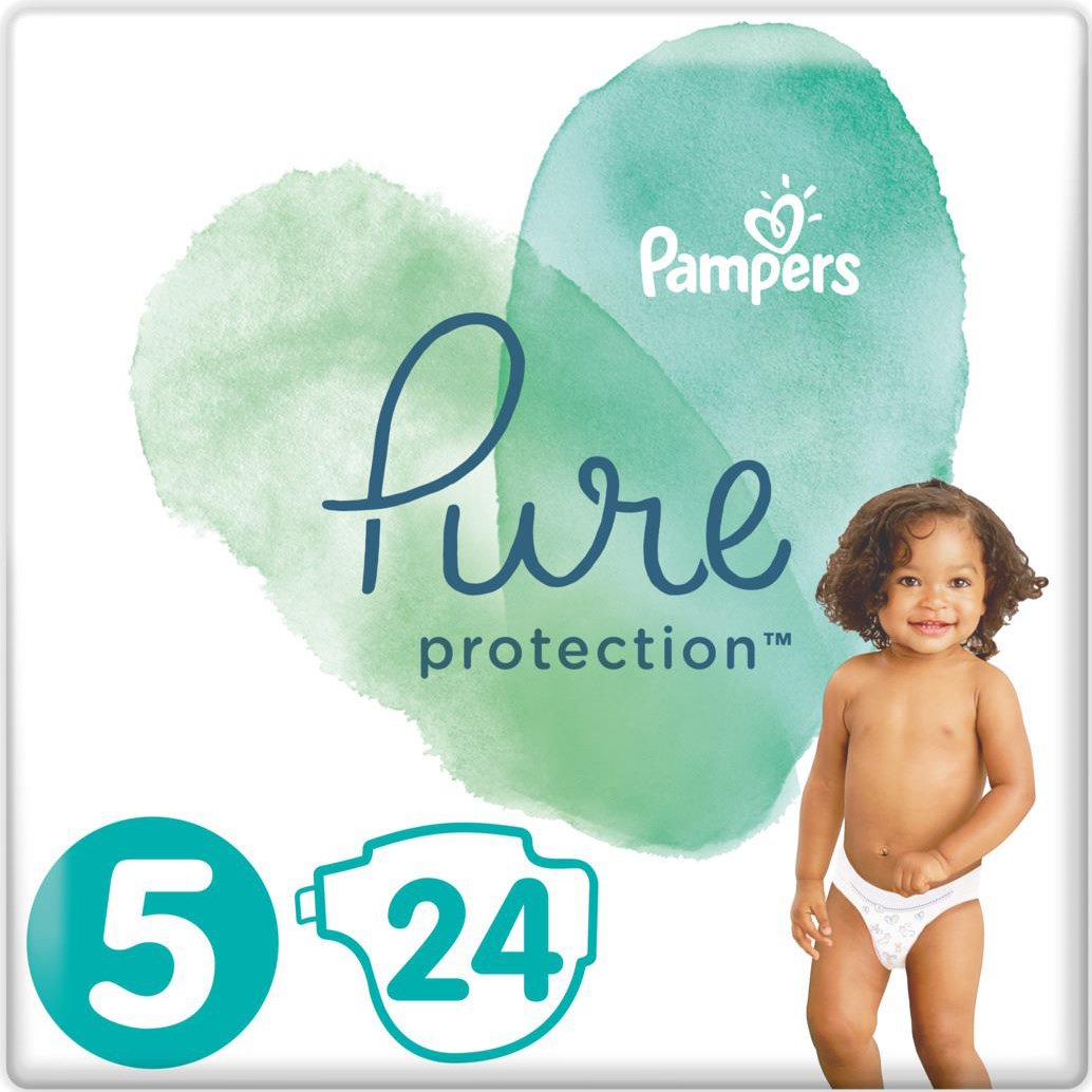 Pampers Pure Protection No5 (11+kg) 24 πάνες