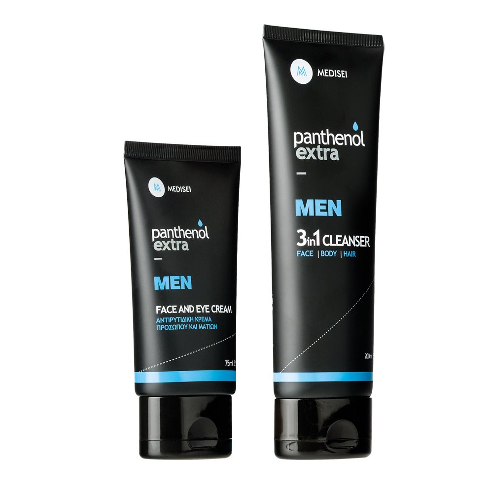 Medisei Panthenol Extra Promo Men Face & Eye Cream 75ml & Δώρο Men 3 in 1 Cleanser 200ml