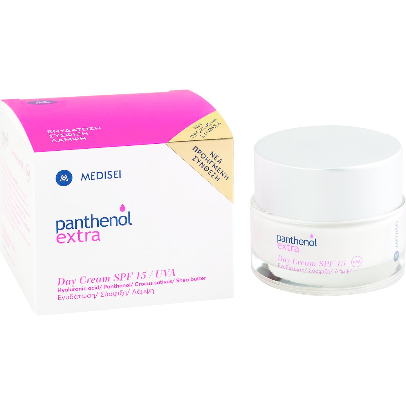 Medisei Medisei Panthenol Extra Day Cream Ενυδατική, Προστατευτική Κρέμα Ημέρας Με Υαλουρονικό Οξύ 50ml