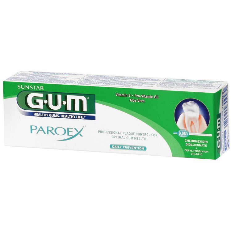 Gum 1750 Paroex Toothpaste 0,06% CHX + 0,05% CPC Οδοντόκρεμα Καθημερινής Πρόληψης 75ml