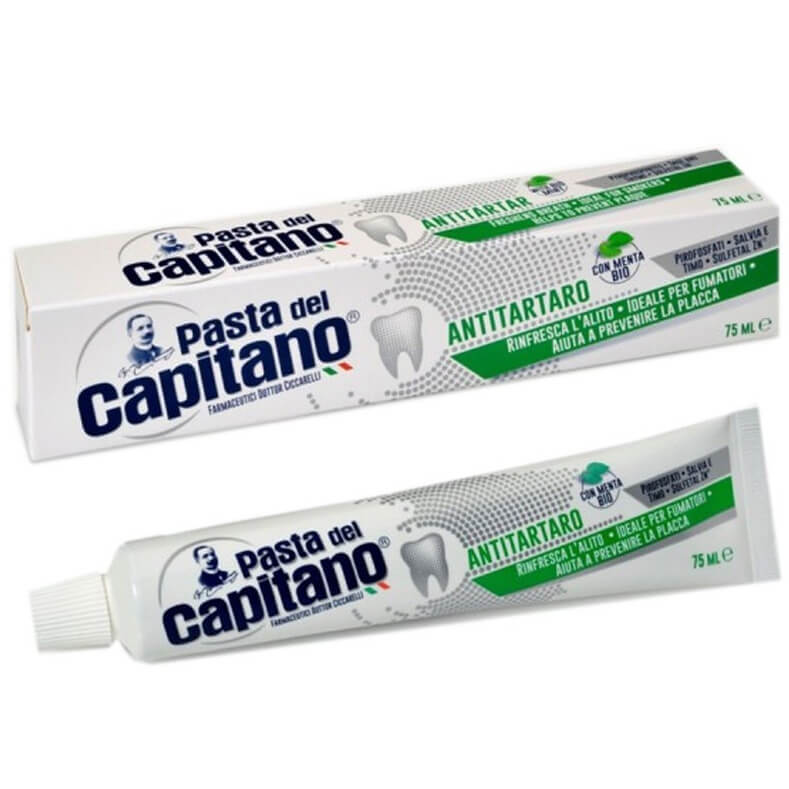 Pasta Del Capitano Antitartaro Οδοντόκρεμα Κατά της Οδοντικής Πέτρας με Γεύση Μέντα 75ml