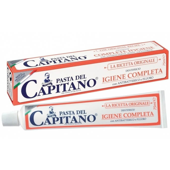Pasta Del Capitano Complete Hygiene Οδοντόκρεμα Περιέχει Sulfetal ZN, Μοναδικό Μόριο Ψευδαργύρου με Καθαριστικές Ιδιότητες 75ml