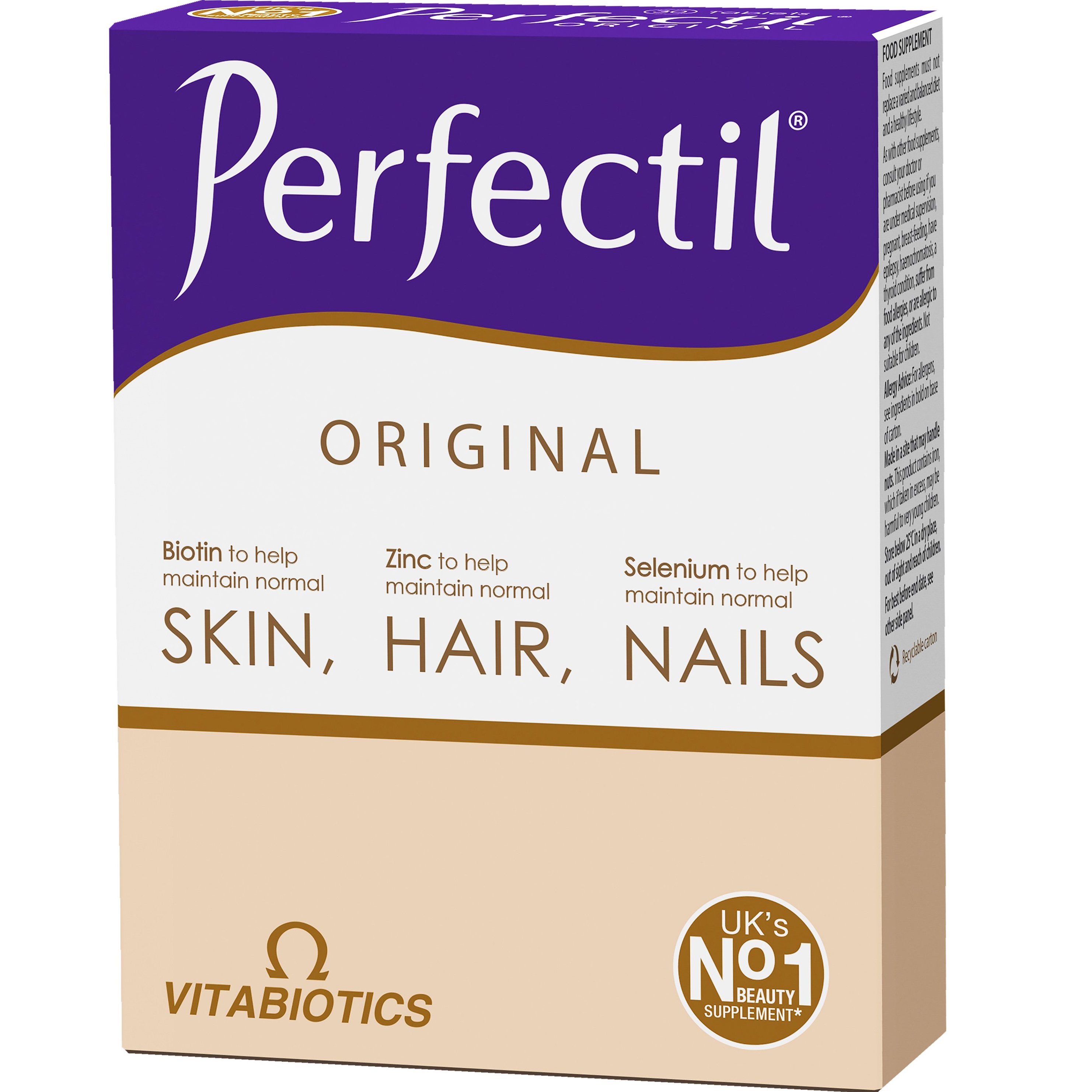 Vitabiotics Vitabiotics Perfectil Original for Healthy Hair, Skin & Nails 30tabs,Συμπλήρωμα Διατροφής Πολυβιταμινών, Μετάλλων & Ιχνοστοιχείων για τη Διατήρηση της Φυσιολογικής Κατάστασης σε Δέρμα Μαλλιά & Νύχια