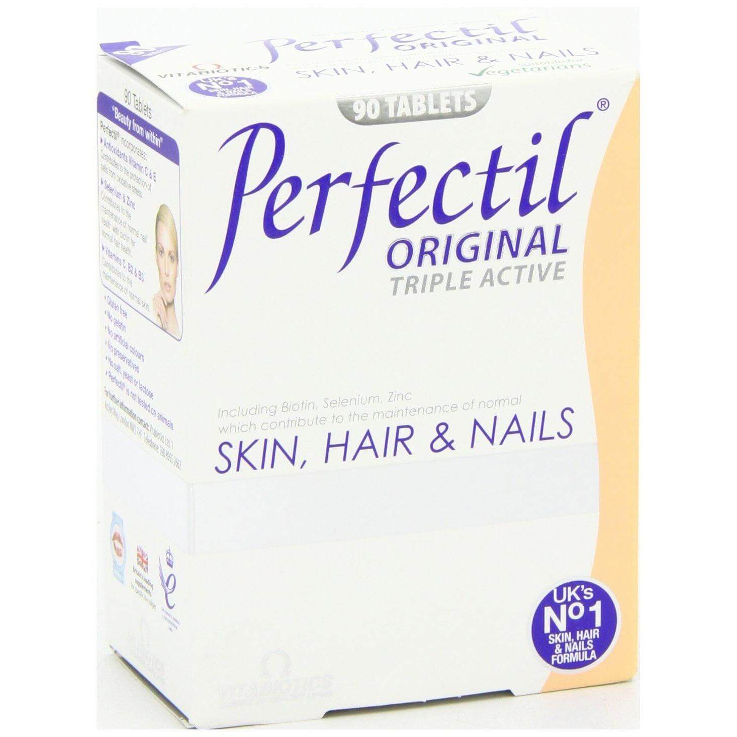 Vitabiotics Perfectil Original Συμπλήρωμα Διατροφής για Υγεία του Δέρματος των Μαλλιών και των Νυχιών 30 tabs