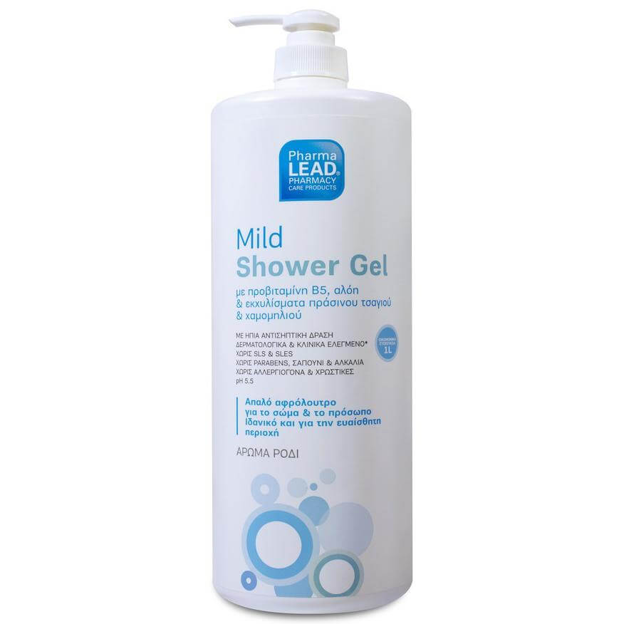 Pharmalead Mild Shower Gel Απαλό Αφρόλουτρο με Ουδέτερο Ph & Ήπια Αντισηπτική Δράση για Σώμα & Πρόσωπο 1L