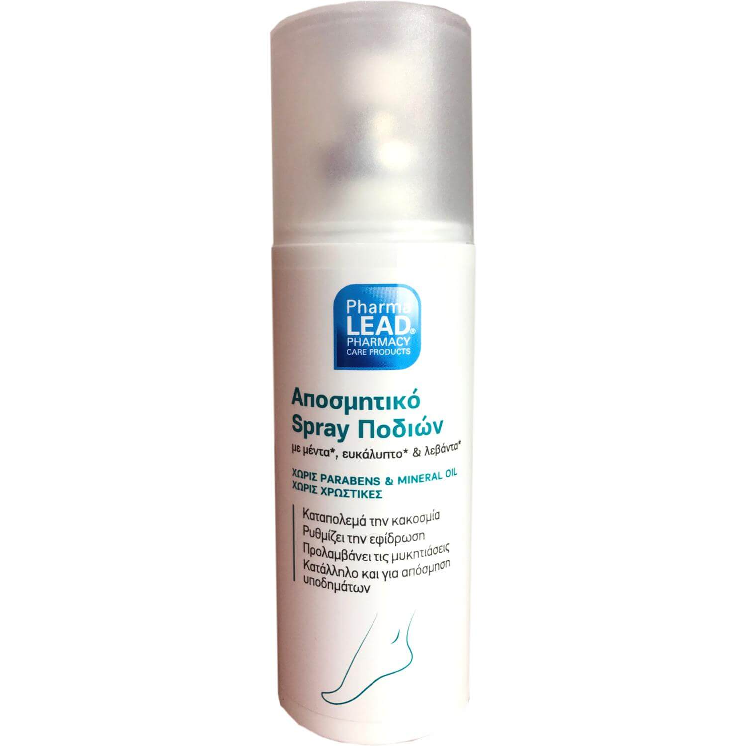 Pharmalead Αποσμητικό Spray Ποδιών Προστασίας & Περιποίησης 100ml