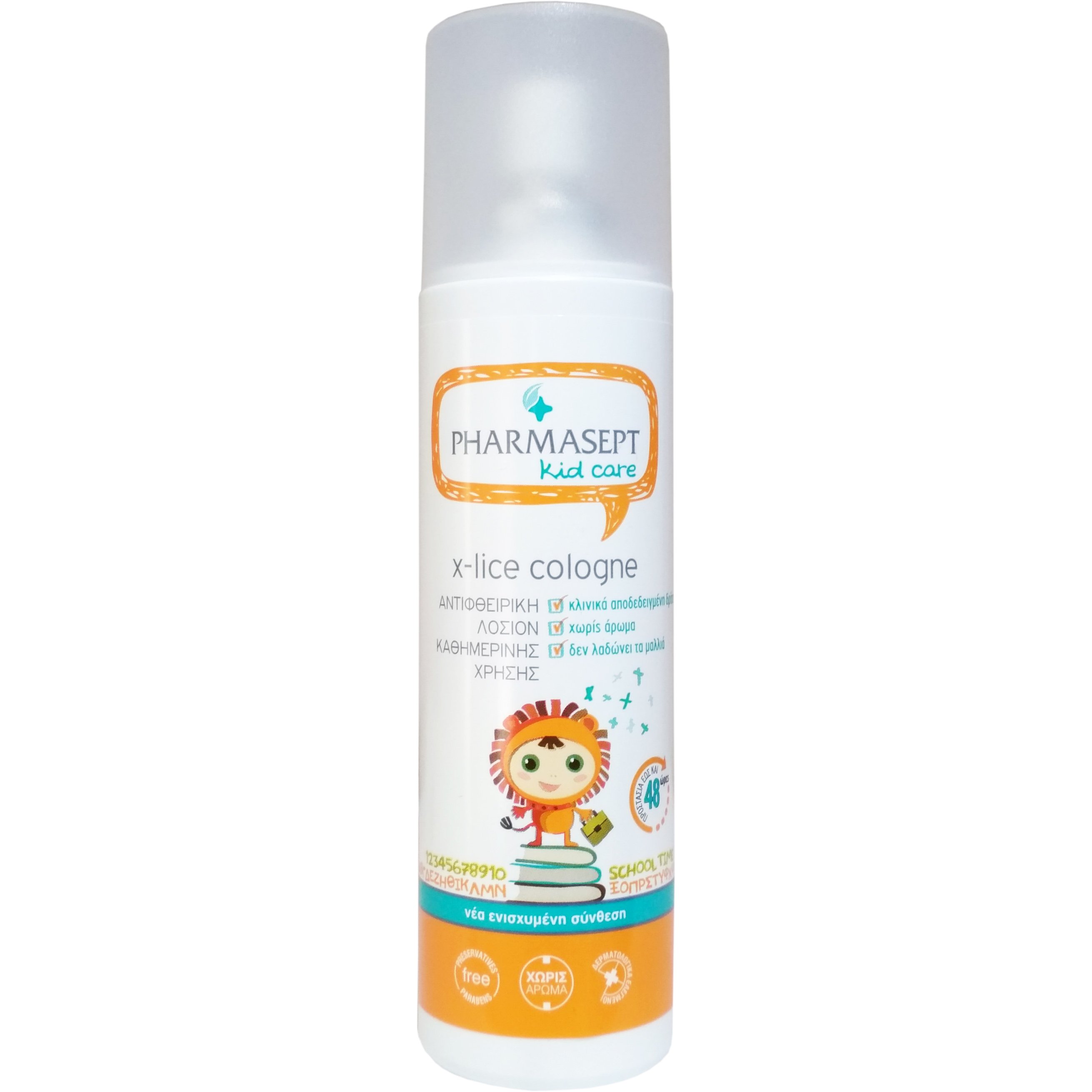 Pharmasept Kid Care Tol Velvet X-Lice Cologne Αντιφθειρική Λοσιόν Καθημερινής Χρήσης 100ml