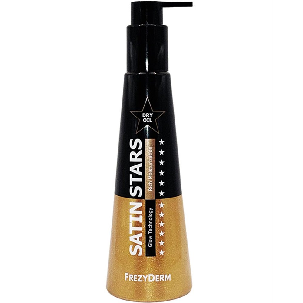 Frezyderm Satin Stars Golden Bronze Sparkling Glow Dry Oil Ξηρό Λάδι Σώματος με Εντυπωσιακή Λάμψη Υψηλής Αισθητικής Υπεροχής & Πλούσιας Ενυδάτωσης με Γκλίτερ 250ml