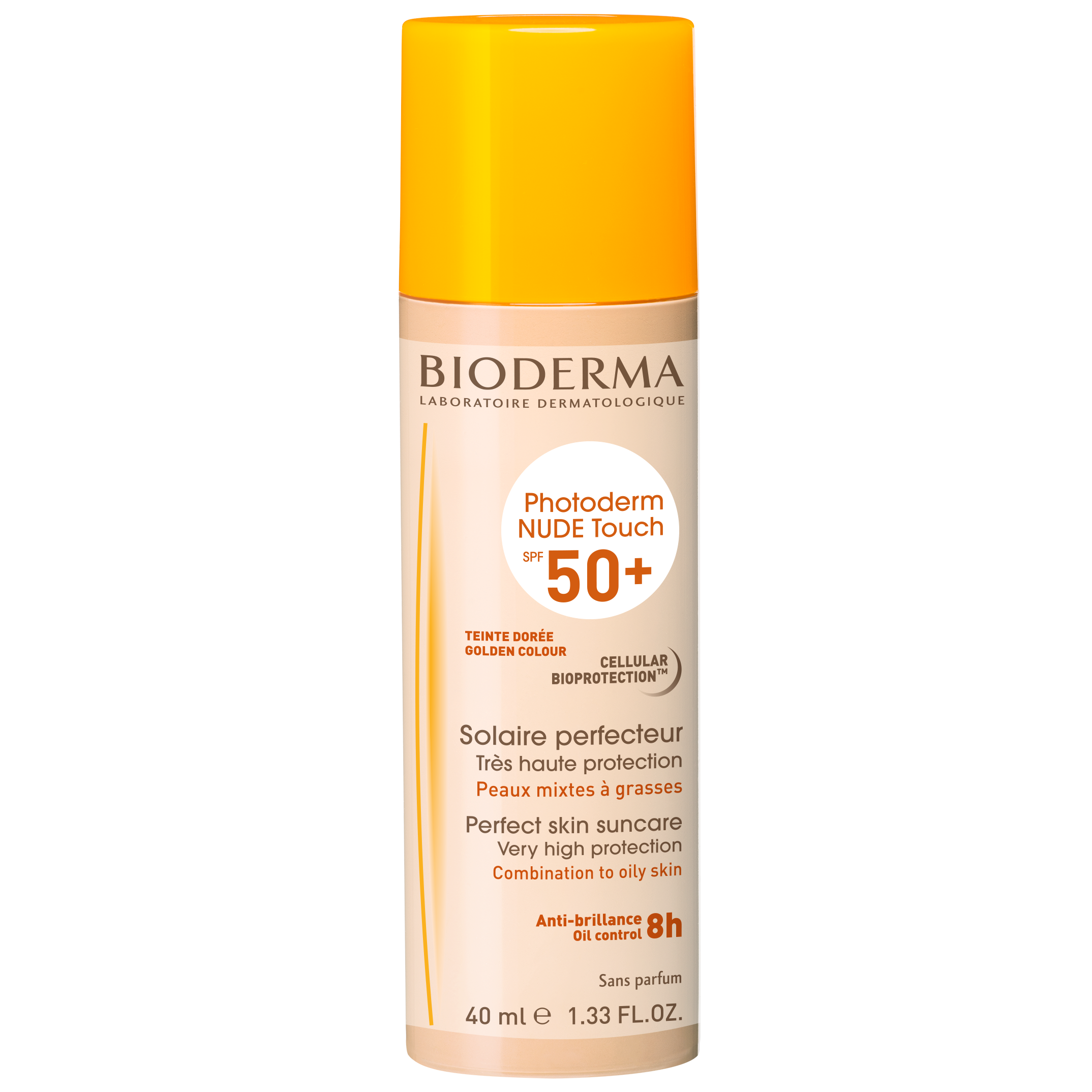 Bioderma Photoderm Golden Color Touch Spf50+ Ανάλαφρη Υφή με Πολύ Υψηλή Αντηλιακή Προστασία για ματ Ομοιόμορφη Κάλυψη 40ml