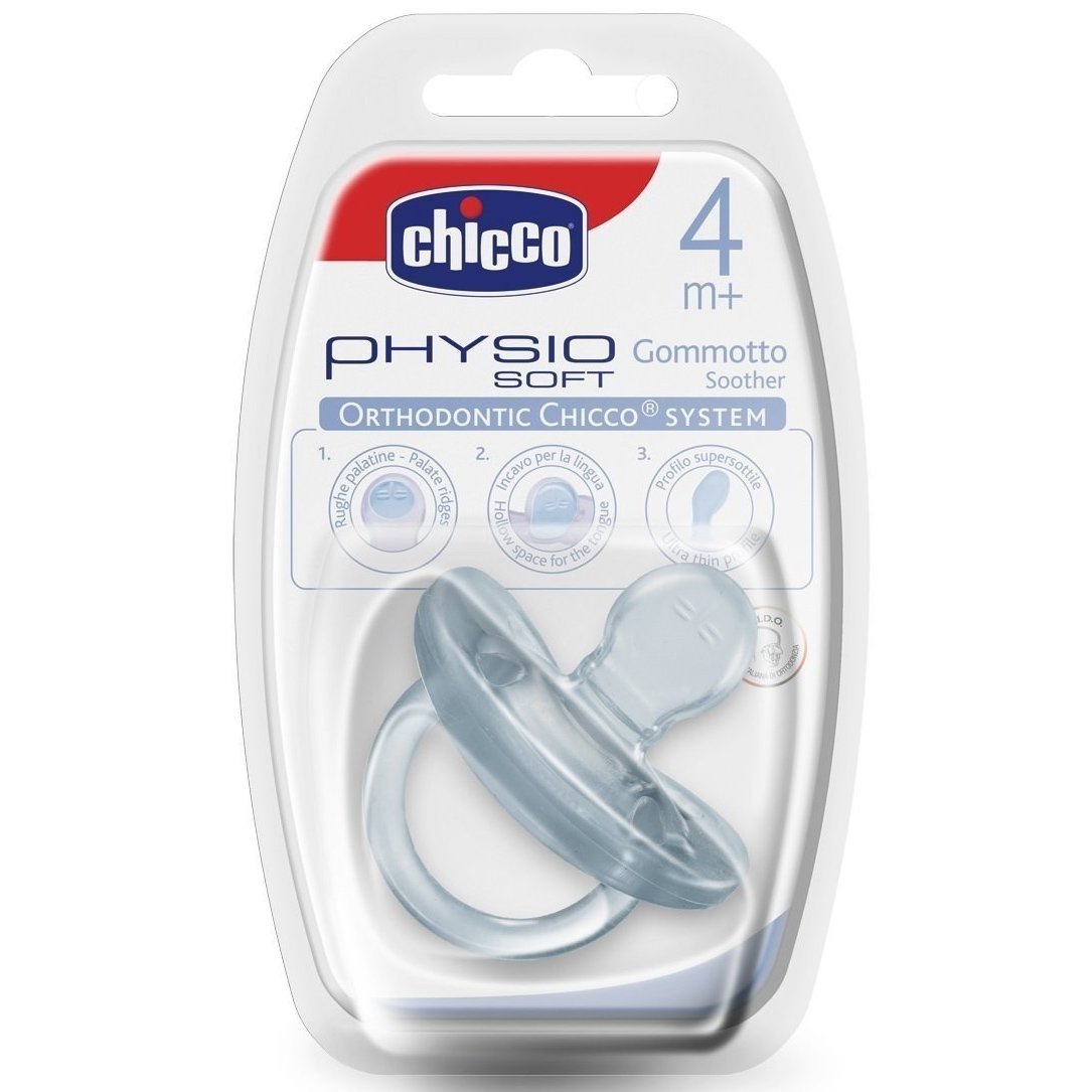 Chicco Πιπίλα Physio Soft Ολο Σιλικόνη 4m+