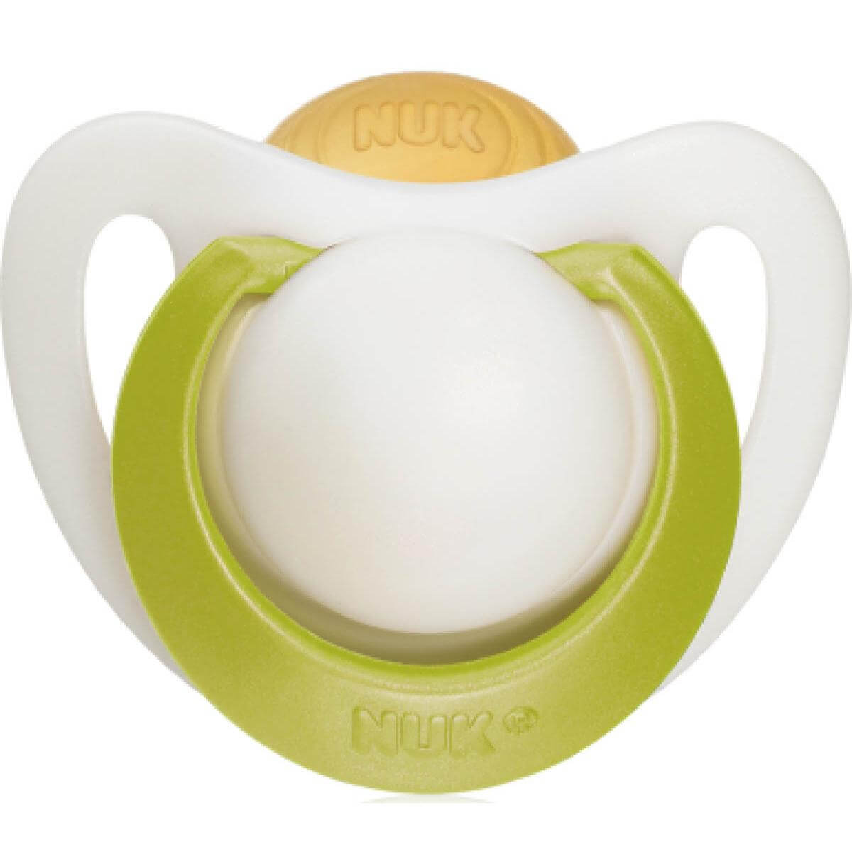 Nuk Genius Orthodontic Plus Ορθοδοντική Πιπίλα Από Φυσικό Καουτσούκ με Κρίκο Χωρίς BPA – Μέγεθος 2 (6-18 μηνών)