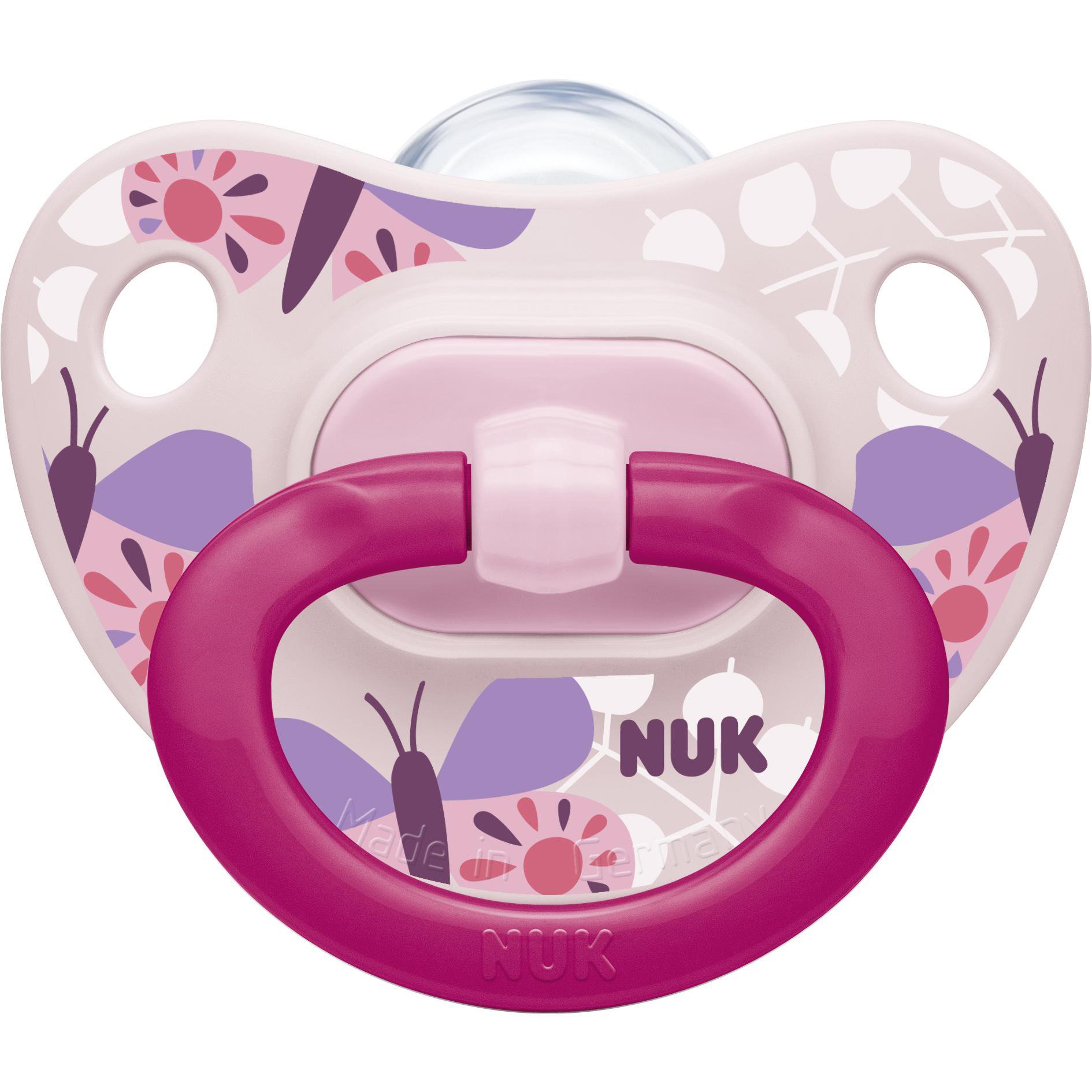 NUK Happy Days Silicone Ορθοδοντική Πιπίλα Σιλικόνης με Κρίκο 18-36m 1 Τεμάχιο