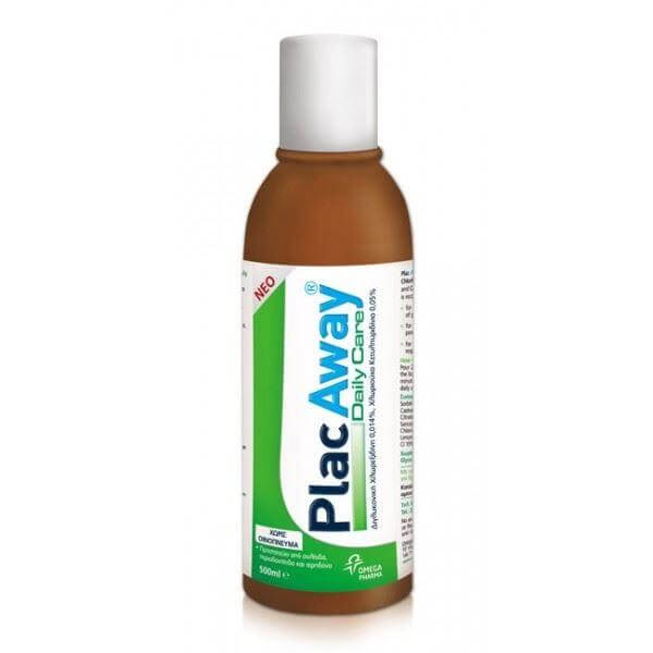 PlakOut PlacAway Daily Care Για Τον Αποτελεσματικό Έλεγχο Της Οδοντικής Μικροβιακής Πλάκας 500ml – Κανονική Γεύση