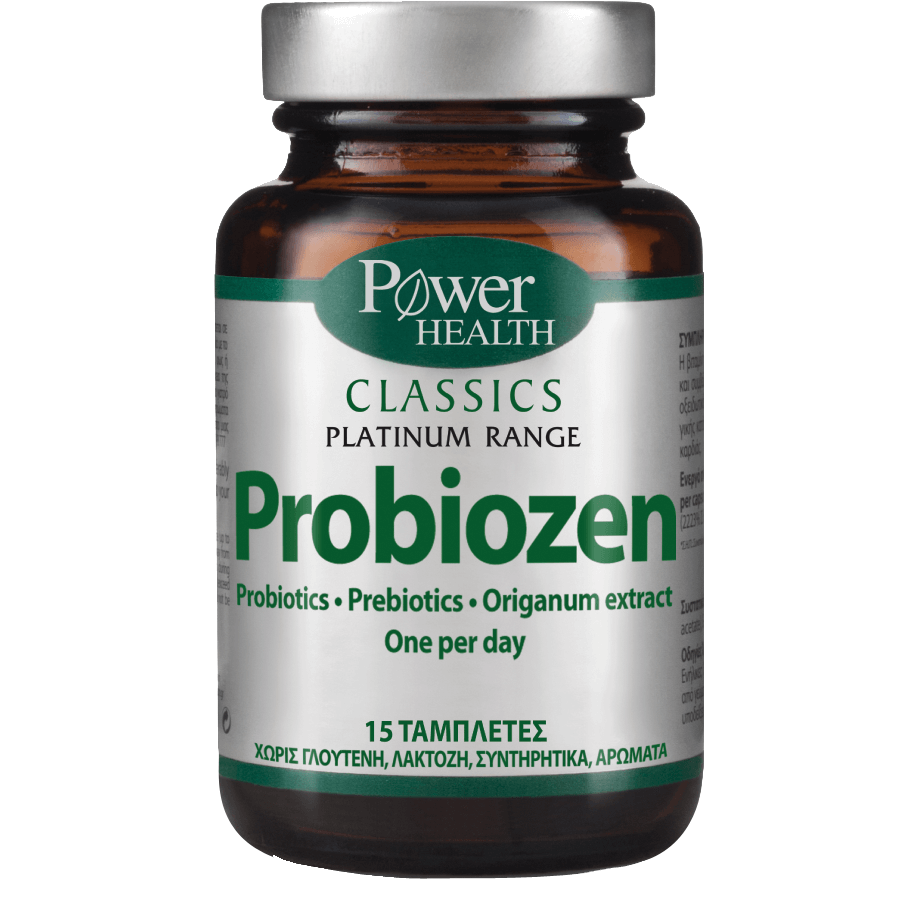 Power Health Platinum Probiozen Συμπλήρωμα Διατροφής για την Εξισορρόπηση της Εντερικής Χλωρίδας 15tabs