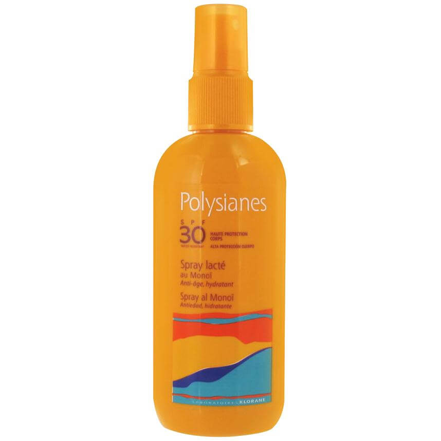 Polysianes High Protection Milky Spray With Monoï Spf30 Αντηλιακό Γαλάκτωμα σε Μορφή Sray Υψηλής Προστασίας για το Σώμα 200ml