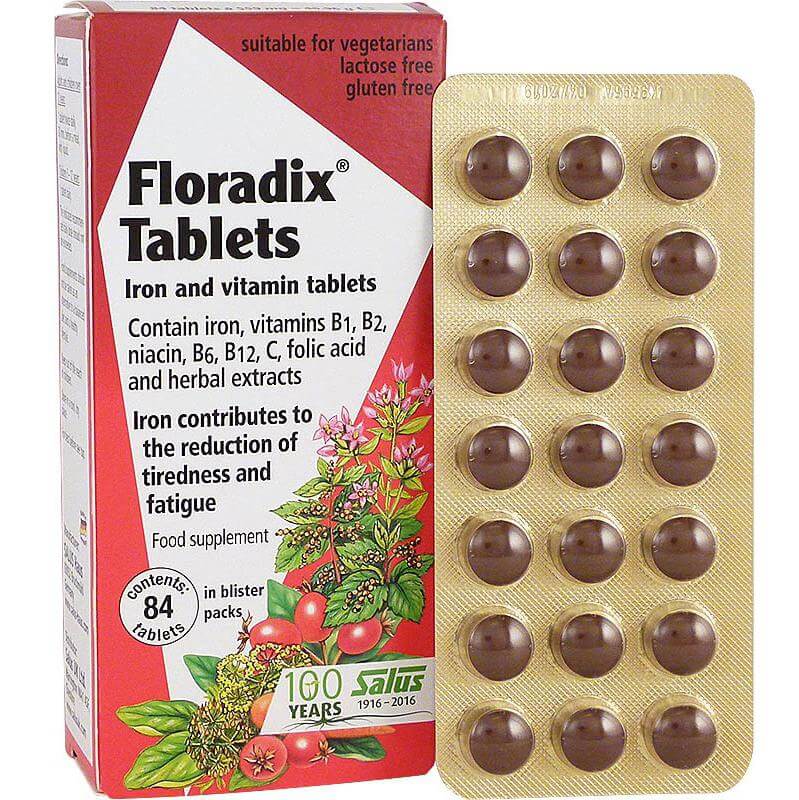 Power Health Salus Floradix Tablets Σίδηρος για Φυσική Τόνωση 84Tabs
