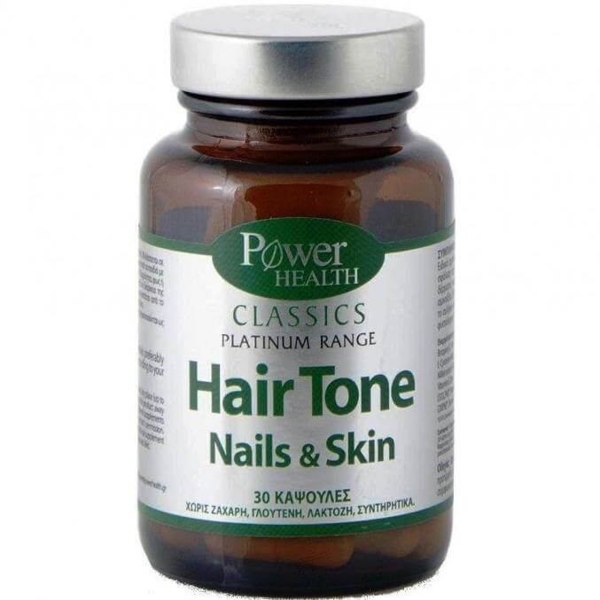 Power Health Platinum Hair Tone, Nails & Skin Συμπλήρωμα Διατροφής για Υγιή Μαλλιά, Λαμπερό Δέρμα & Γερά Νύχια 30 Caps