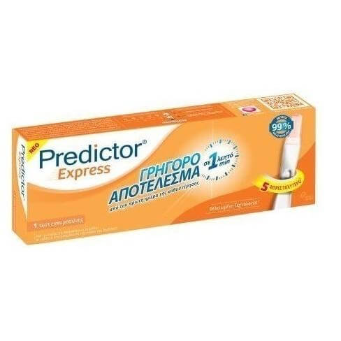 Predictor Express 1 Τεστ Εγκυμοσύνης με Γρήγορο Αποτέλεσμα σε 1 Λεπτό (1 Τεστ)