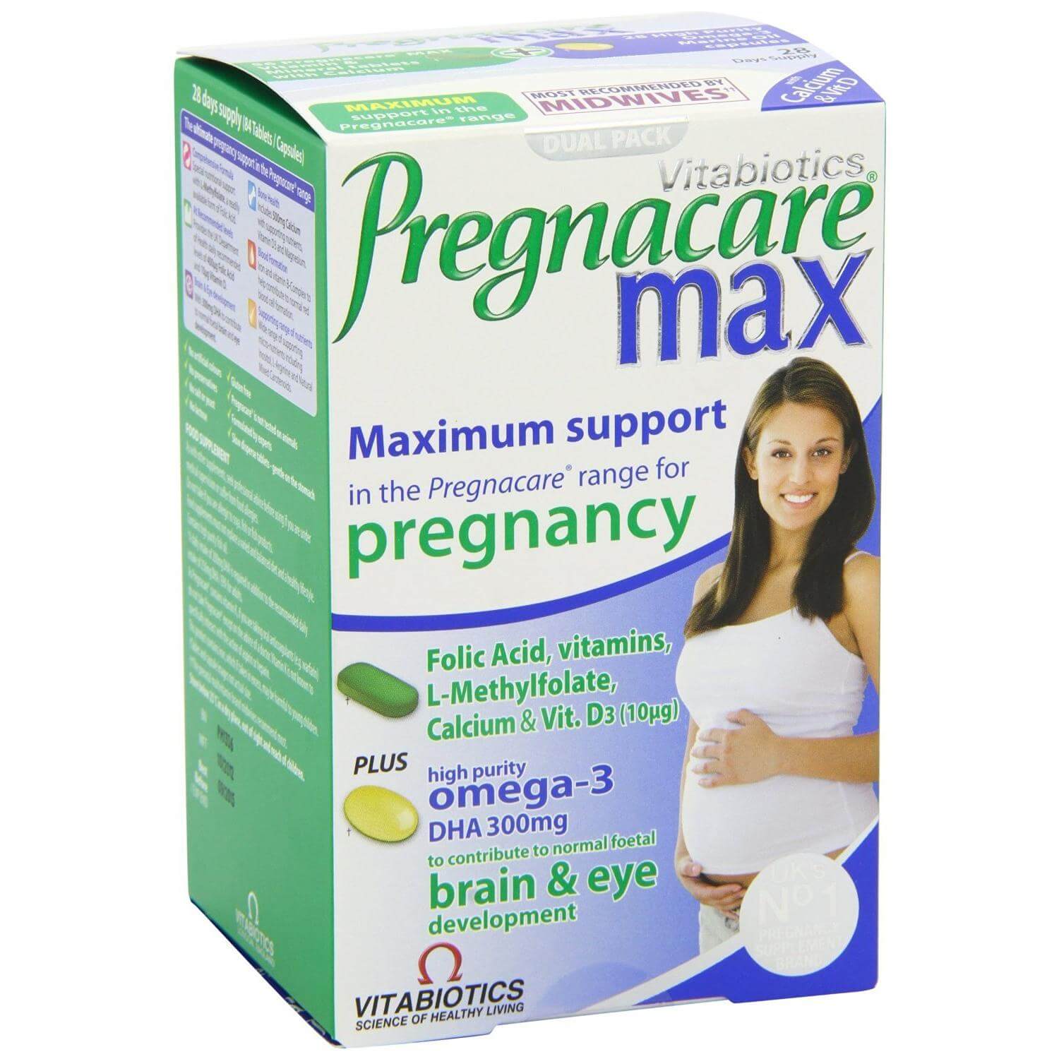 Vitabiotics Pregnacare Max Μέγιστη Διατροφική Υποστήριξη των Γυναικών Kατά την Περίοδο της Εγκυμοσύνης 56tabs/28caps