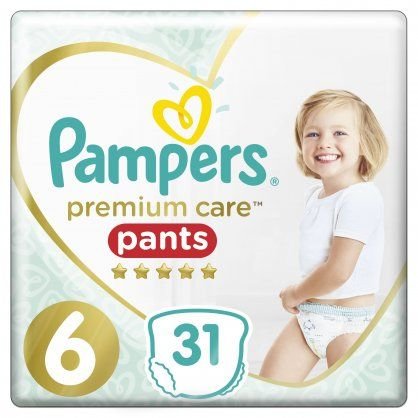 Pampers Jumbo Pack Premium Care Pants Πάνες Βρακάκια No6 (15+Kg) 31τμχ