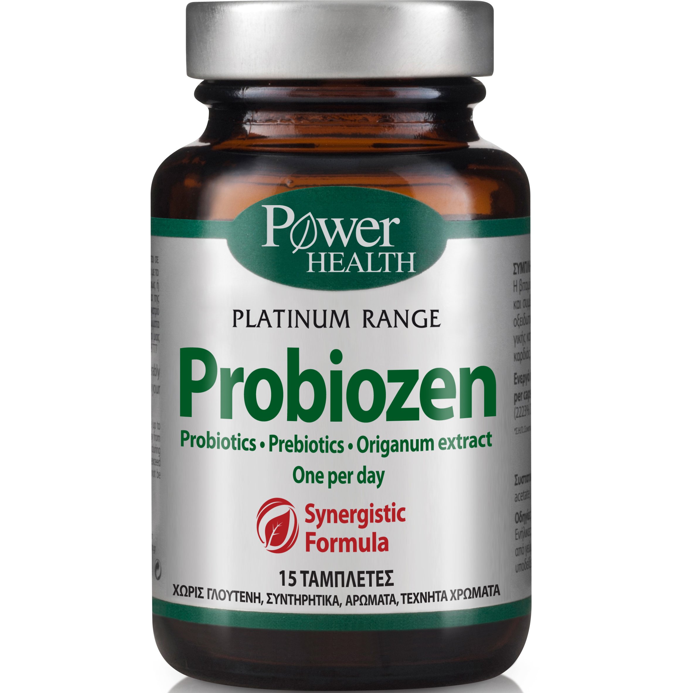 Power Health Platinum Probiozen Συμπλήρωμα Διατροφής για την Εξισορρόπηση της Εντερικής Χλωρίδας 15tabs