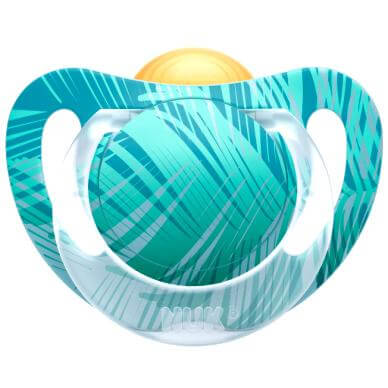 Nuk Genius Color Πιπίλα Καουτσούκ με Κρίκο Χωρίς BPA – Μέγεθος 1 (0-6 μηνών)