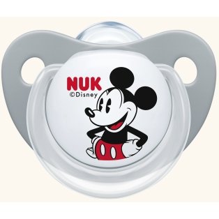 Nuk Trendline Disney Mickey Πιπίλα Γκρι Σιλικόνης 0-6m 1 τμχ