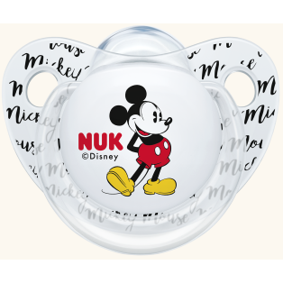 Nuk Trendline Disney Mickey Πιπίλα Γκρι Σιλικόνης 0-6m 1 τεμάχιο