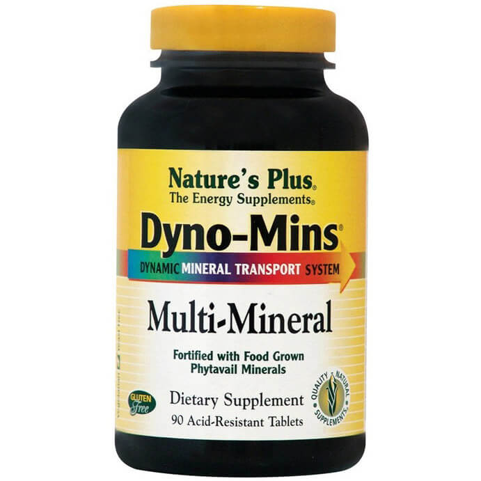 Nature’s Plus Multi Mineral Dyno-Mins Συμπλήρωμα Διατροφής για την Εξασφάλιση της Υγείας των Οστών 90 Tablets