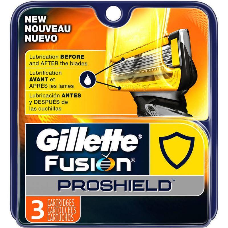 Gillette Fusion Proshield Ανταλλακτικές Κεφαλές 5 Λεπίδων 3 τεμάχια