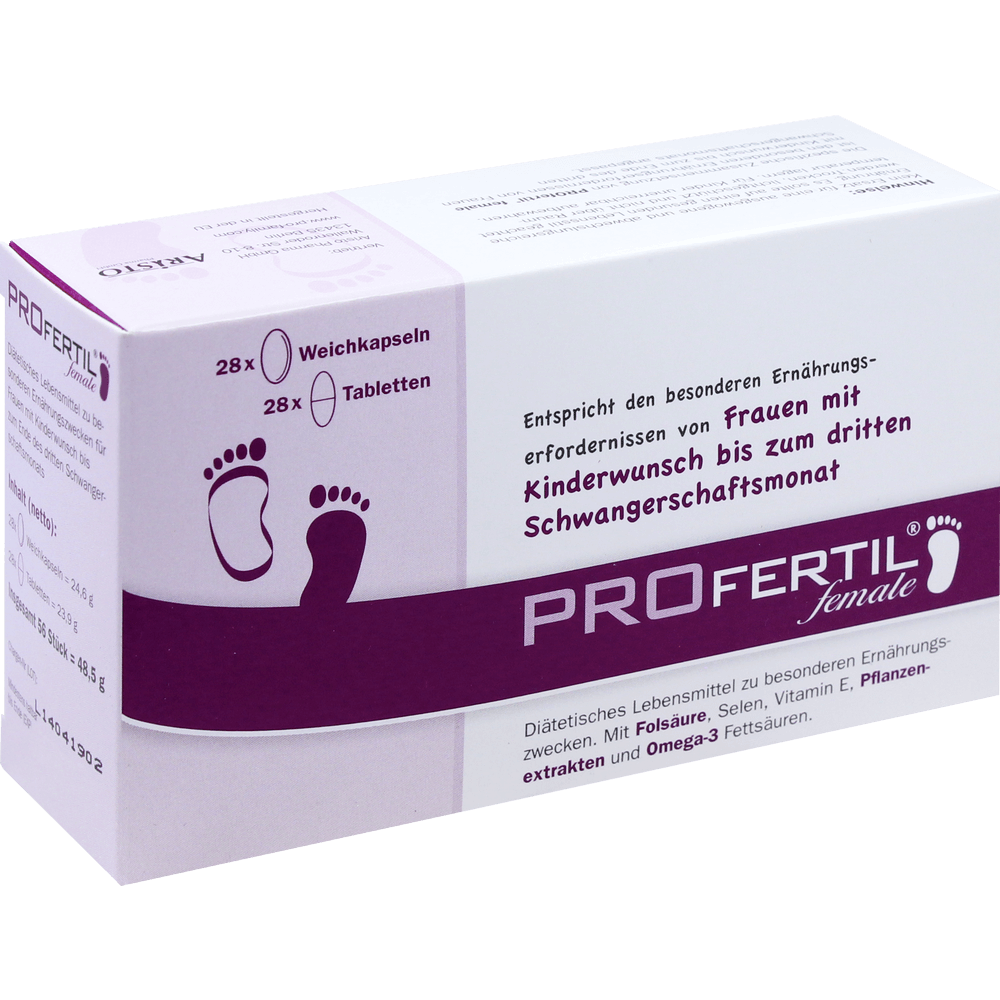 Profertil Female Ισχυρό Συμπλήρωμα Ειδικής Διατροφής, Αντιμετώπιση της Γυναικείας Υπογονιμότητας Αγωγή 1 Μήνα 28caps x 28tabs