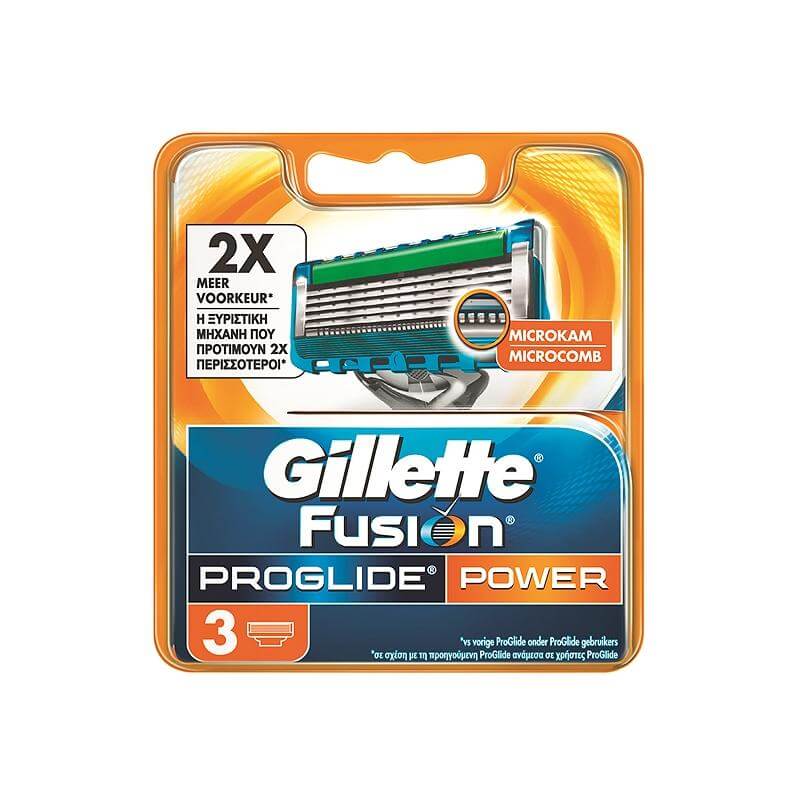 Gillette Fusion Proglide Power Ανταλλακτικά 3 τμχ