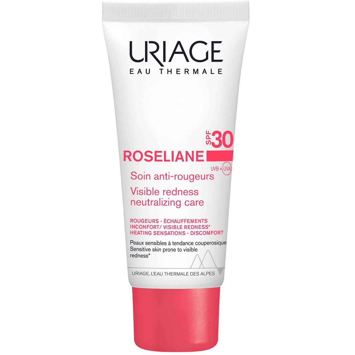 Uriage Roseliane Spf30 Visible Redness Neutrilizing Care Ανάλαφρη, Μη Λιπαρή Κρέμα Προσώπου Κατά της Ερυθρότητας για Επιδερμίδα με Τάση για Κοκκινίλες με Δείκτη Υψηλής Αντηλιακής Προστασίας 40ml
