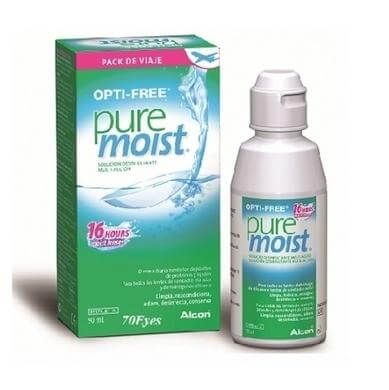 Alcon Opti-Free Pure Moist Υγρό Φακών Επαφής Travel Pack 90ml