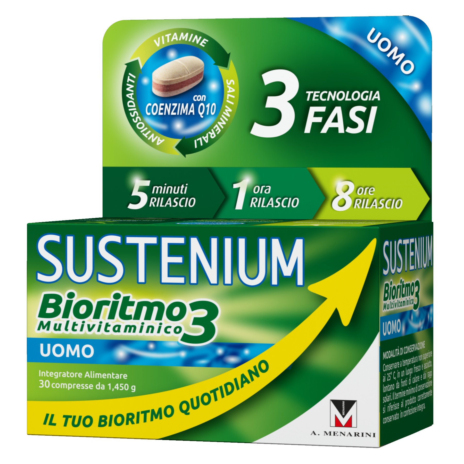 Menarini Sustenium Biorhythm3 Men Συμπλήρωμα Διατροφής Πολυβιταμινών για Κάλυψη των Αναγκών του Ανδρικού Οργανισμού 30caps