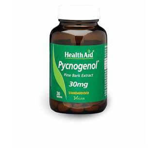 Health Aid Pycnogenol Πυκνογενόλη 30mg Pinus Maritima Αντιοξειδωτικό Με Αντιγηραντικές Ιδιότητες 30tabs