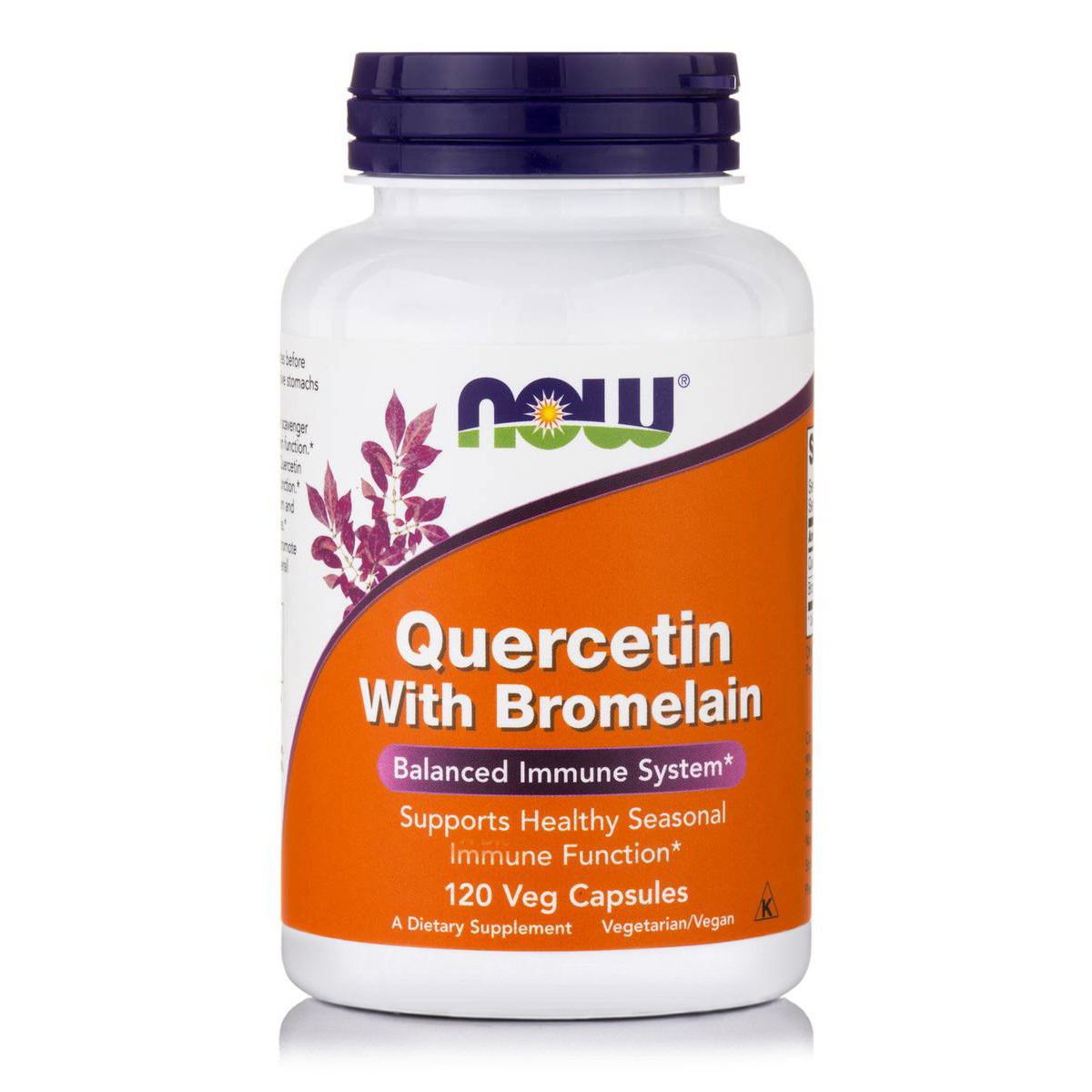 Now Foods Quercetin With Bromelain Συμπλήρωμα Διατροφής, Ισχυρό Αντιοξειδωτικό, Υποστηρίζει το Ανοσοποιητικό Σύστημα 120VegCaps