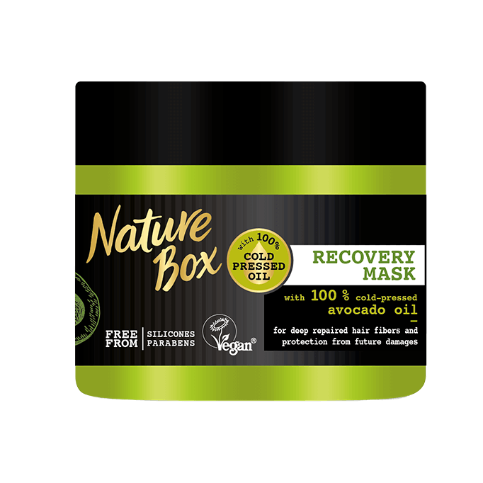 Nature Box Recovery Mask Avocando Μάσκα Μαλλιών για Επανόρθωση με Έλαιο Avocado 200 ml