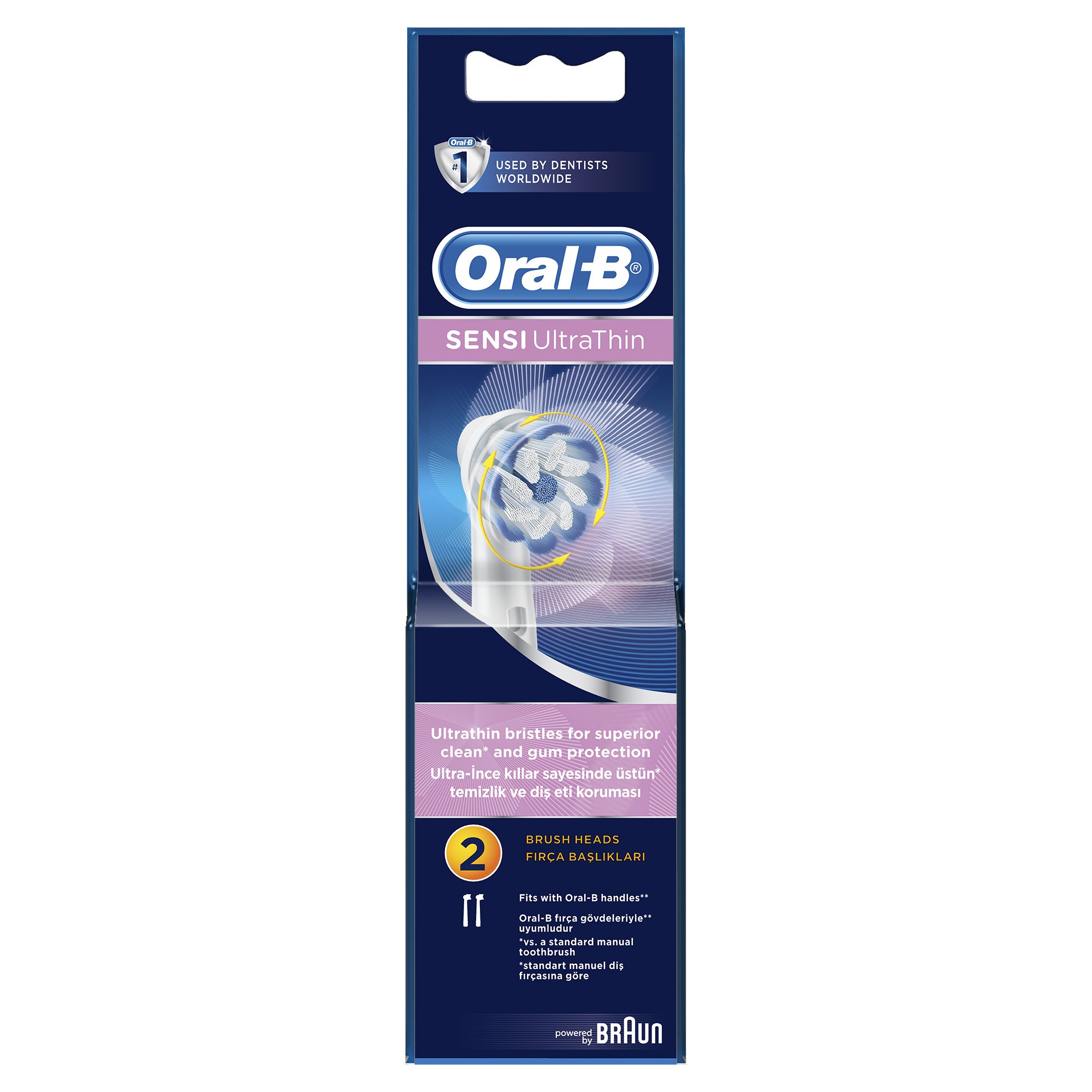 Oral-B Sensi Ultra Thin Ανταλλακτικές Κεφαλές 2 Τεμάχια