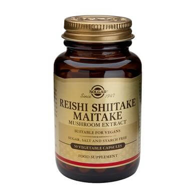 Solgar Reishi Shitake Maitake Mushroom extract 50veg.caps