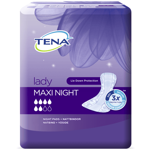 Tena Lady Maxi Night για Ελαφριάς και Μέτριας Μορφής Ακράτεια 12τεμ