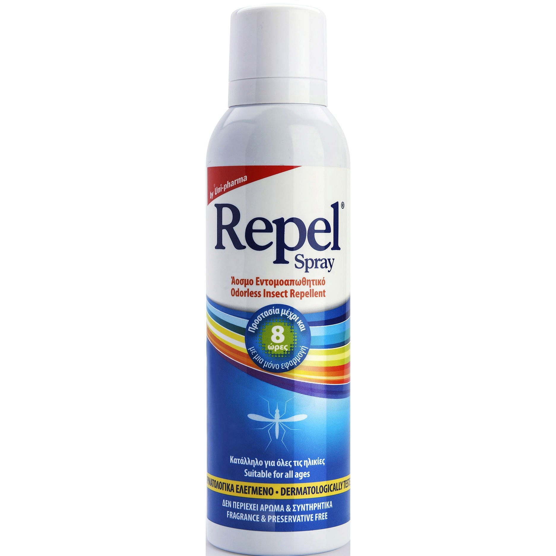 Uni-Pharma Uni-Pharma Repel Spray Άοσμο Εντομοαπωθητικό Spray για Όλη την Οικογένεια 100ml