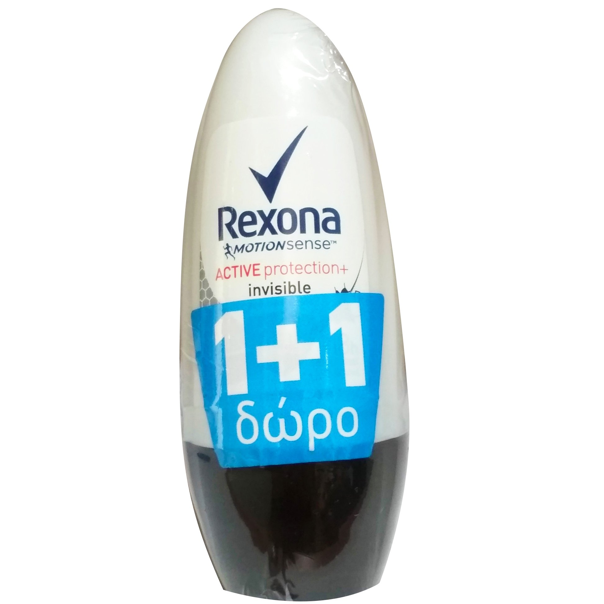 Rexona Πακέτο Προσφοράς Active Protection Invisible Antyperspirant Roll-On 48h 2x50ml 1+1 Δώρο