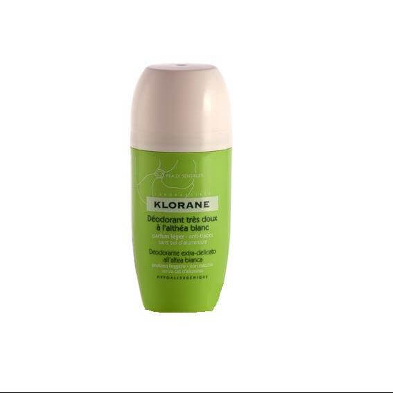 Klorane Deodorant Bille Πολύ απαλό αποσμητικό Roll on με Λευκή Άλθεα 40ml