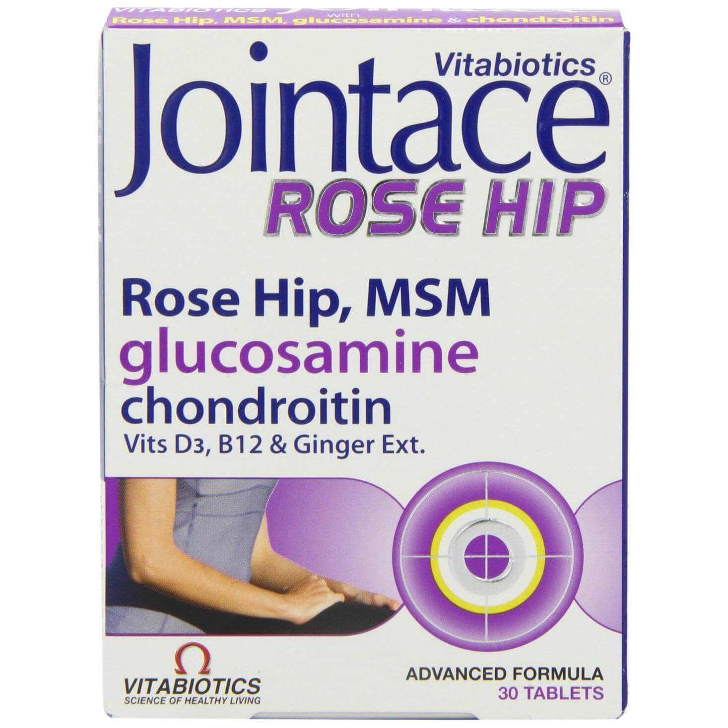Vitabiotics Jointace Rose Hip Msm Συμπλήρωμα Διατροφής για την Υγεία των Αρθρώσεων με Φυσικό Αντιφλεγμονώδες 30tabs