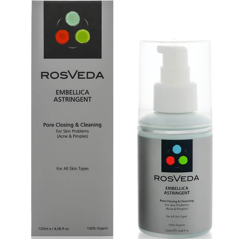RosVeda Embellica Astringent 100% Φυτική Σύνθεση, Pore Closing & Cleaning Ισχυρό Στυπτικό & Αντισηπτικό Προσώπου 120ml