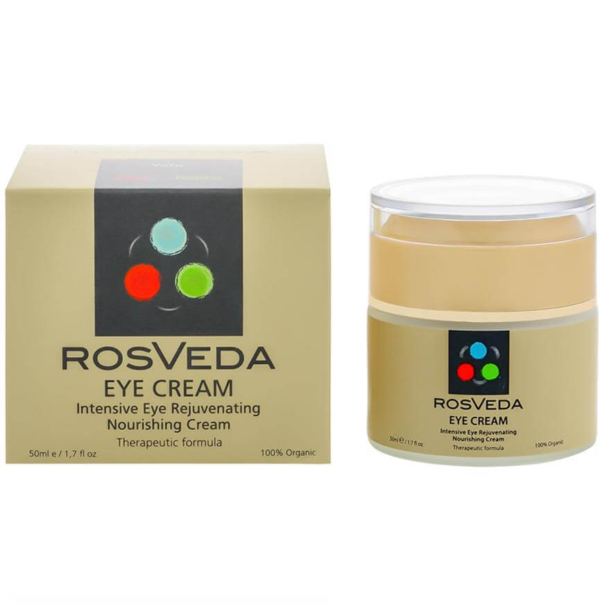 RosVeda Eye Cream 100% Φυτική Σύνθεση, Κρέμα Ματιών με Αντιοξειδωτική, Τονωτική & Προστατευτική Δράση 50ml
