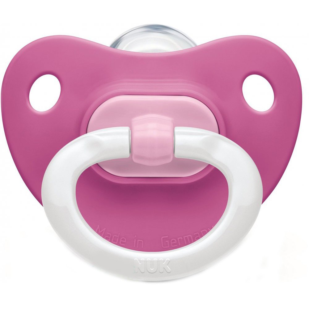 Nuk Classic Fashion Πιπίλα Σιλικόνης με Κρίκο Μεγέθους 3 (18-36 Μηνών) 1τμχ